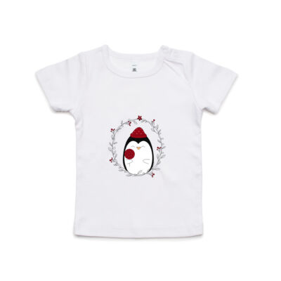 Kids Tee Cute Christmas Penguin Thumbnail
