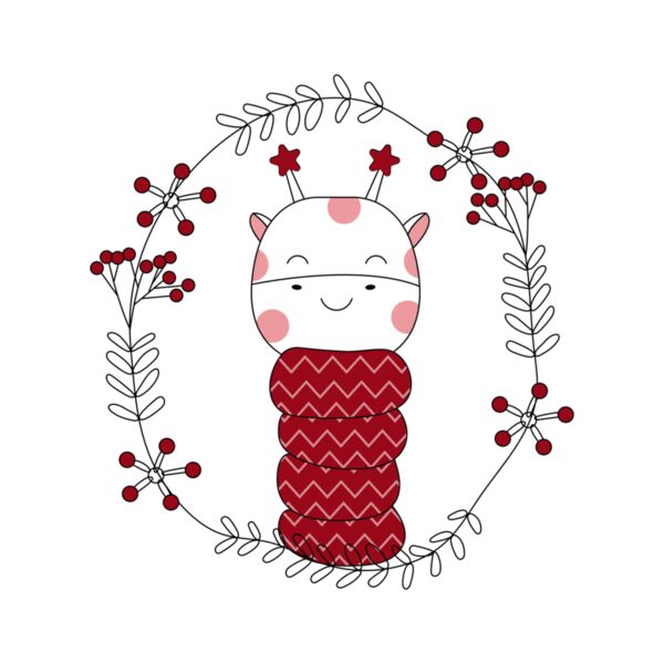 Cute Christmas Giraffe Thumbnail